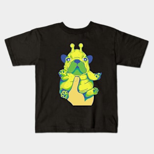 Funny Alien Dog Gneep Gnorp Kids T-Shirt